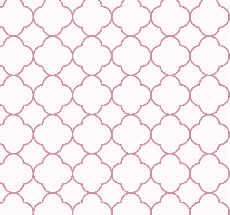 Geometriset kuviot vaaleanpunainen tapetti - Tenstickers