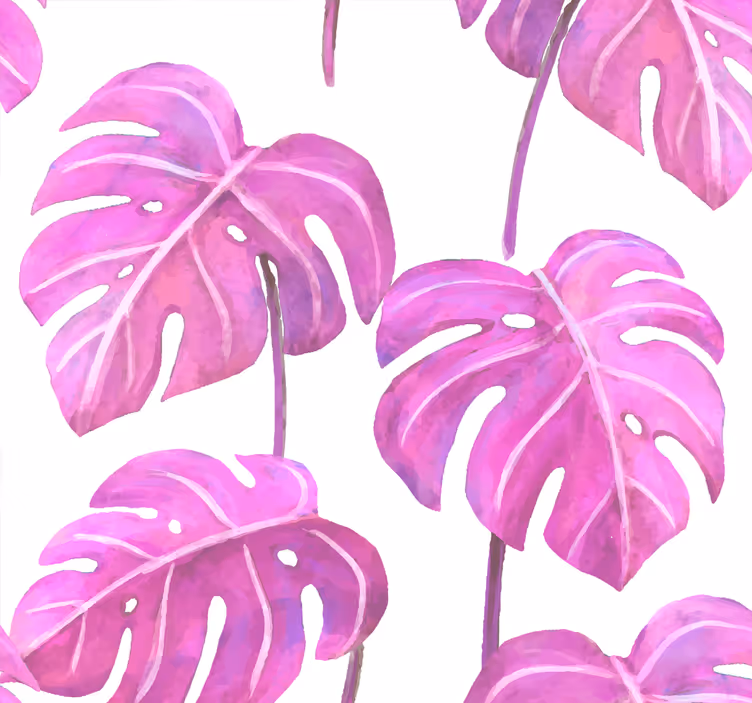 Monstera deliciosa lehti tapetti - Tenstickers