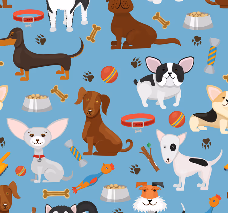 Koiran seuralaisia koira tapetti - Tenstickers