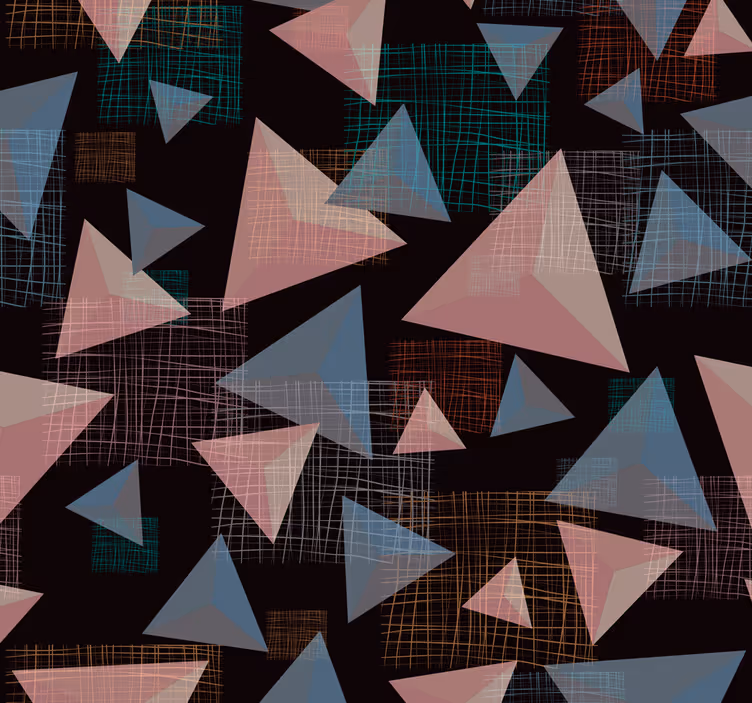 Kolmion monimutkaisuus geometrinen tapetti - Tenstickers