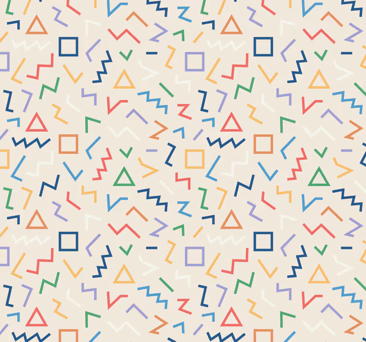 Geometristen kuvioiden sävyjä geometrinen tapetti - Tenstickers