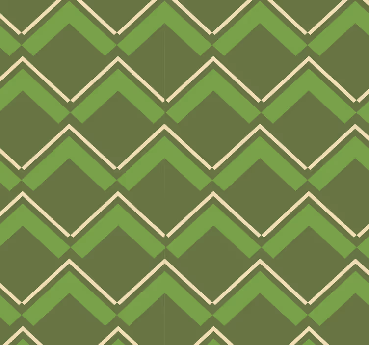 retro tapetti vihreä tausta romboja Muu vintage tapetti - Tenstickers