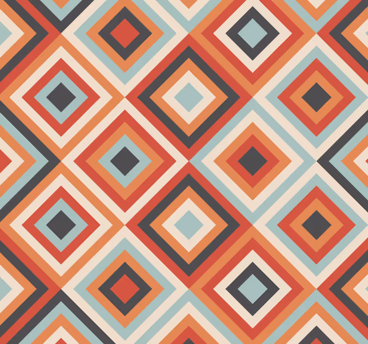 Tribal boho -kuvio olohuone tapetti - Tenstickers