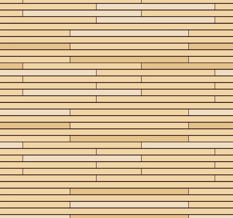 Beige puiset tiilet puukuviotapetti - Tenstickers