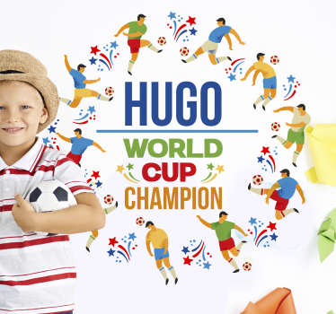 Henkilökohtainen maailmancupin mestari seinä tarra