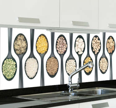 Keittiö lusikat seinätarra