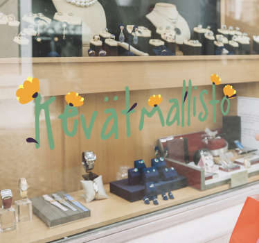 Kevätmallisto Ikkunatarra