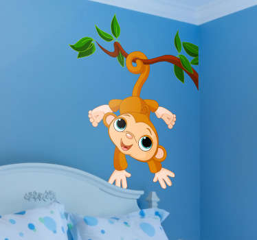 Lasten Sisustustarra Apina Puussa