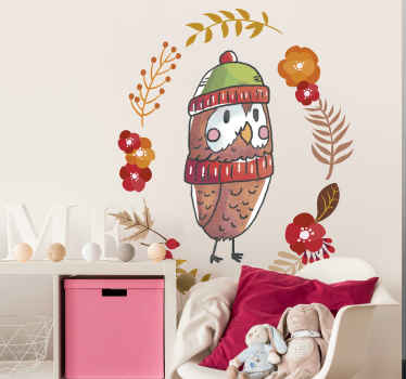 Lasten sisustustarra pöllö