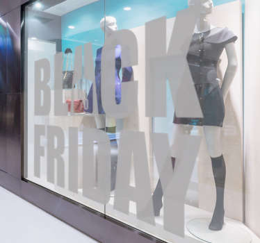 Näyteikkuna tarra Black Friday