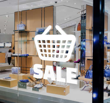 Ostoskori SALE-tarra