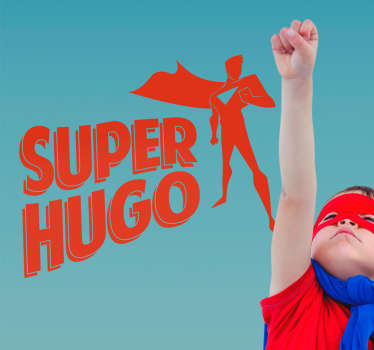 Personoitu supersankari sisustustarra