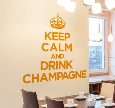 Sisustustarra Keep Calm Champagne