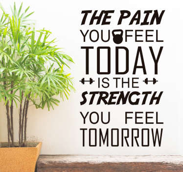 Tekstitarra strength you feel tomorrow