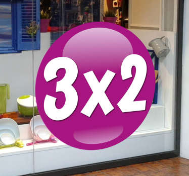 Violetti muokattavissa oleva mainosikkunan tarra