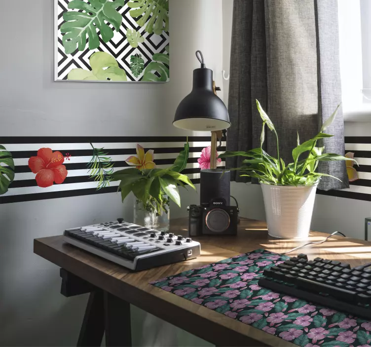 Kasvitieteellinen vihreyskuvio hiirimatto - Tenstickers