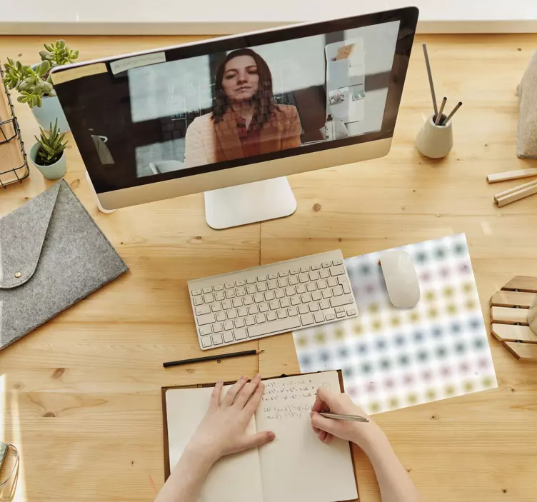 Geometrisia värillisiä pisteitä kuvio hiirimatto - Tenstickers