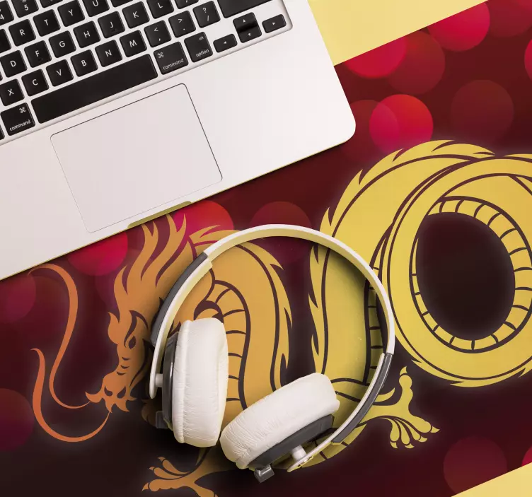 Hehkuva lohikäärme peli hiirimatto - Tenstickers