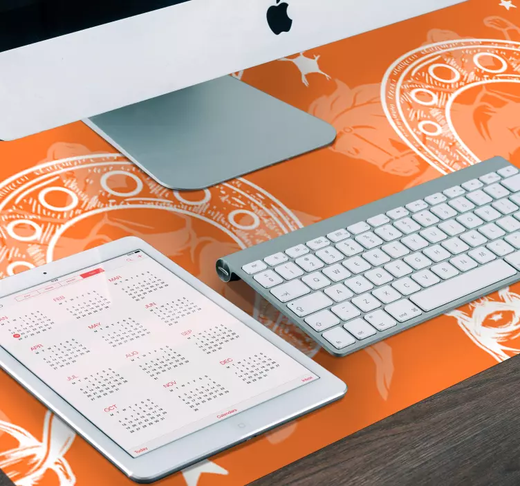 Hieno hevosenkenkä oranssi hiirimatto - Tenstickers