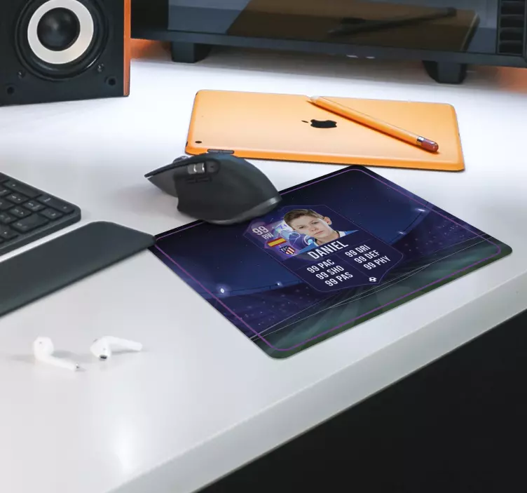 Jalkapalloilijakortti peli hiirimatto - Tenstickers