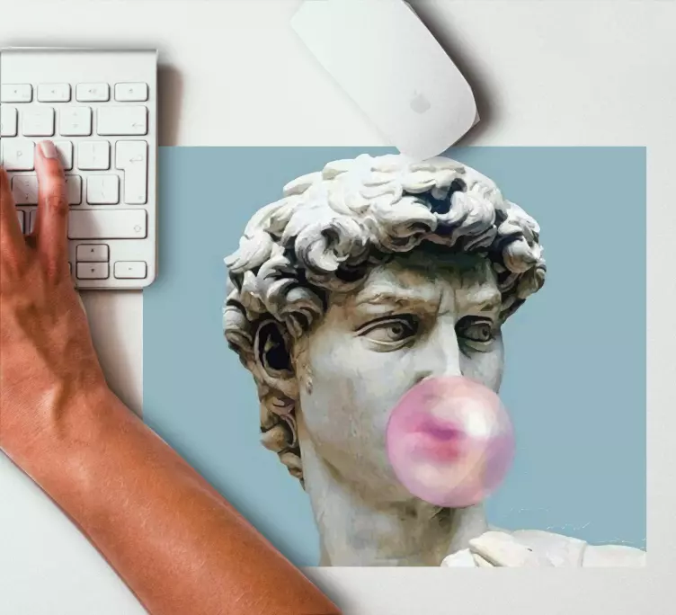 Kupliva marmoriveistos alkuperäinen hiirimatto - Tenstickers