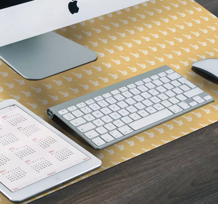 Lehtien kuvio kuvio hiirimatto - Tenstickers