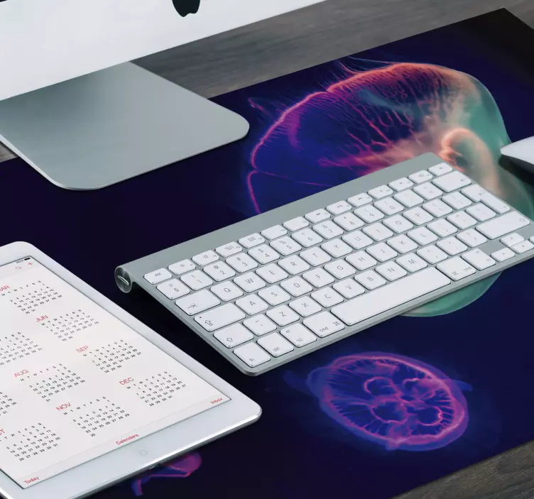 Monivärinen meduusat uimassa hiirimatto - Tenstickers