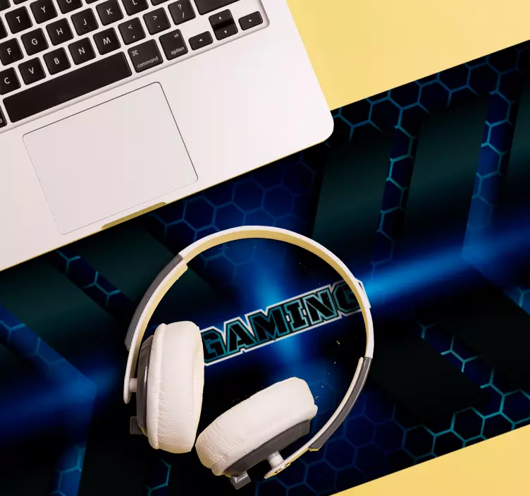 Pelaajat hunajakenno sininen peli hiirimatto - Tenstickers