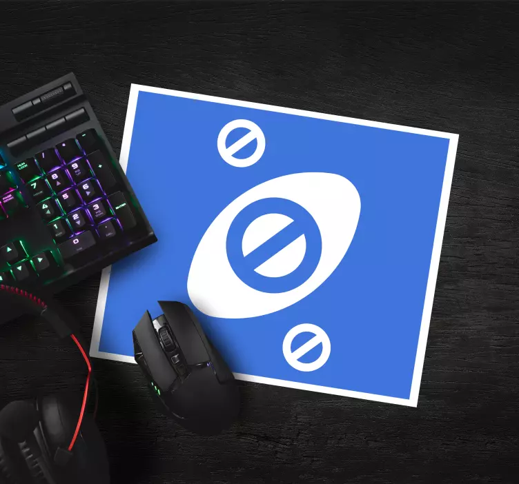 Tyylitelty silmämerkki hiirimatto - Tenstickers