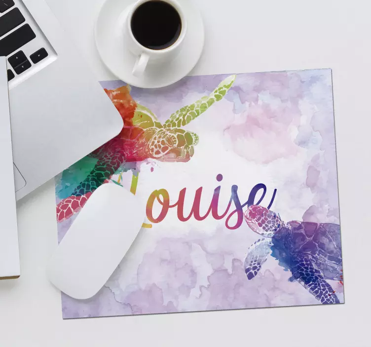 Värikkäitä kilpikonnia nimellä hiirimatto - Tenstickers