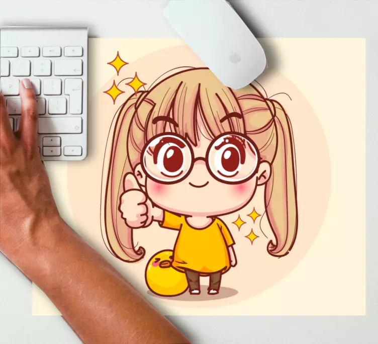 Viileä tyttö manga merkki anime hiirimatto - Tenstickers