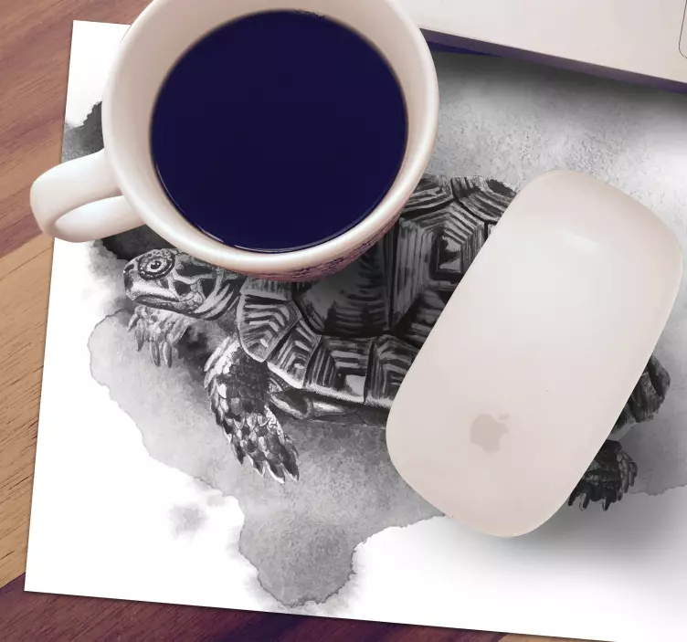 Vintage kilpikonna kuva hiirimatto - Tenstickers