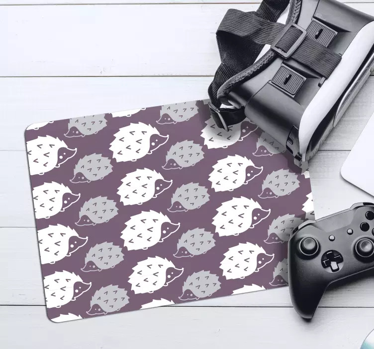 Yksinkertainen lila siili hiirimatto - Tenstickers