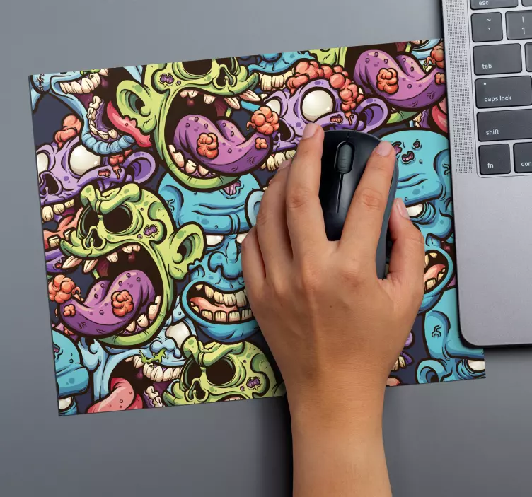 Alkuperäinen zombien pelaamista hiirimatto - Tenstickers