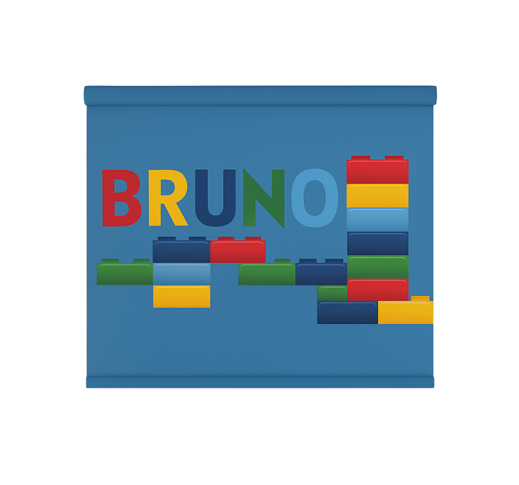 Värikkäitä lelupalikkaita lapsen rullaverho - Tenstickers