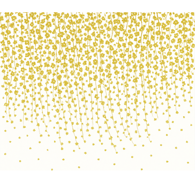 Kukkien vesiputous kylpyhuoneen rullaverho - Tenstickers