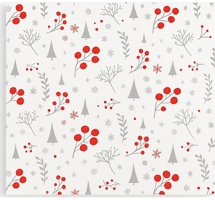 Vintage-joulukuvio olohuoneen rullaverho - Tenstickers