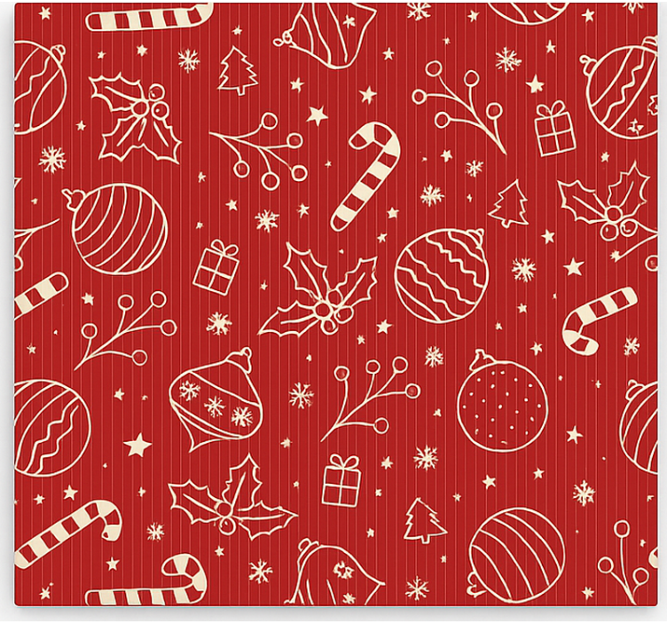 Punarinta-lintujen kuvio olohuoneen rullaverho - Tenstickers