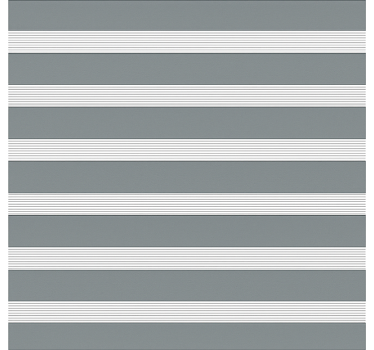 Harmaa raidallinen kuvio ruokasalin rullaverho - Tenstickers