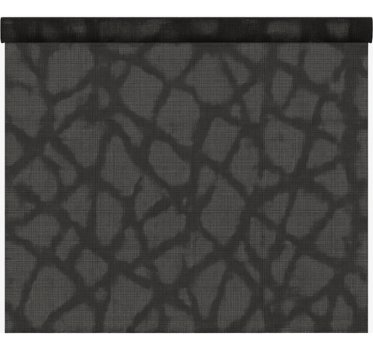 Läpinäkyvä musta/harmaa toimiston rullaverho - Tenstickers