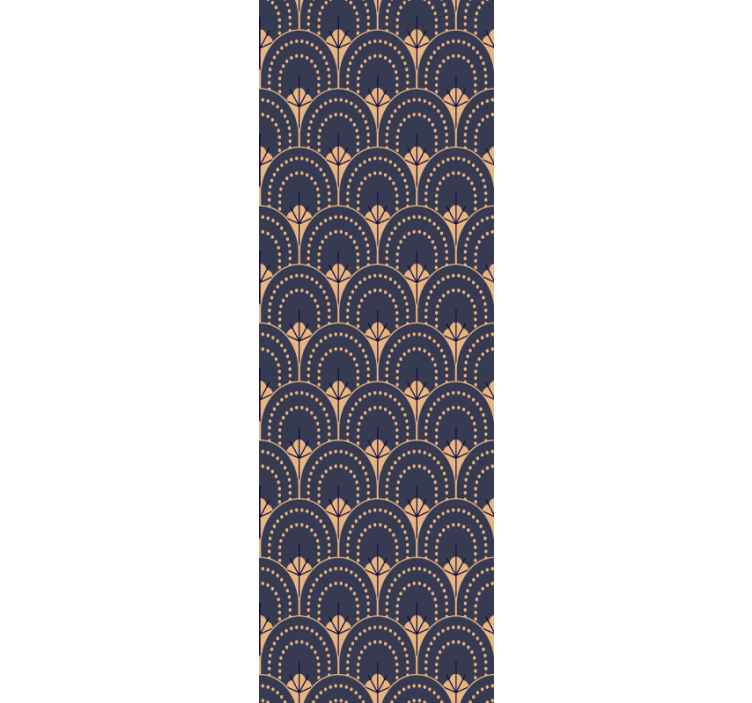 Koristeellinen tuulettimen kuvio toimiston rullaverho - Tenstickers