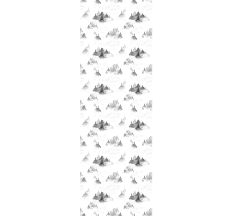 Toimiston rullaverho tumma metsä siluetti - Tenstickers