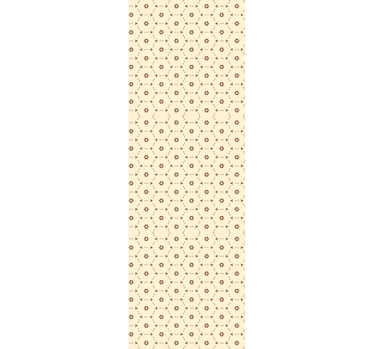 Abstrakti kuusikulmio-kuvio toimiston rullaverho - Tenstickers