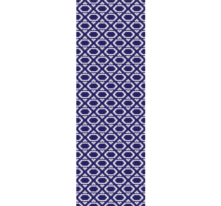 Geometriset kuusikulmaiset muodot ruokasalin rullaverho - Tenstickers