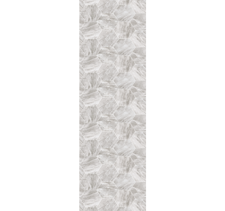 Kultamarmorinen kuusikulmainen rullaverho ruokasaliin - Tenstickers