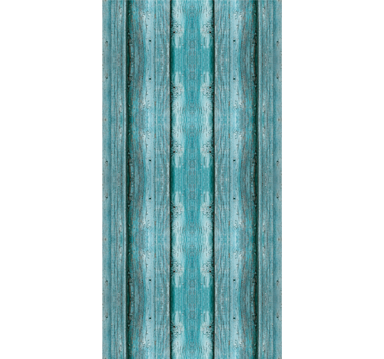 Sinisen puun tekstuuriefekti ruokasalin rullaverho - Tenstickers