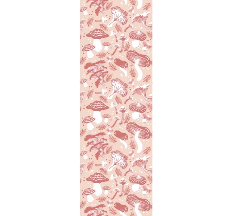 Metsäsienet beige taustalla ruokasalin rullaverho - Tenstickers