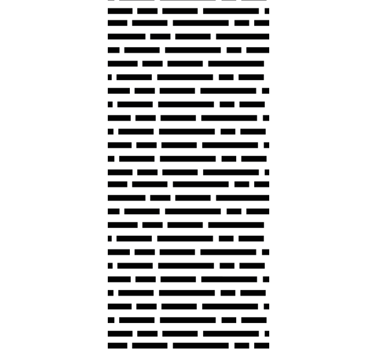 Pohjoismaalainen mustavalkoinen suorakulmaverho ruokasaliin - Tenstickers