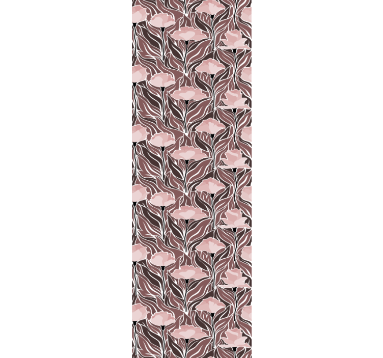 Vintage abstrakti kuvio ruokasalin rullaverho - Tenstickers