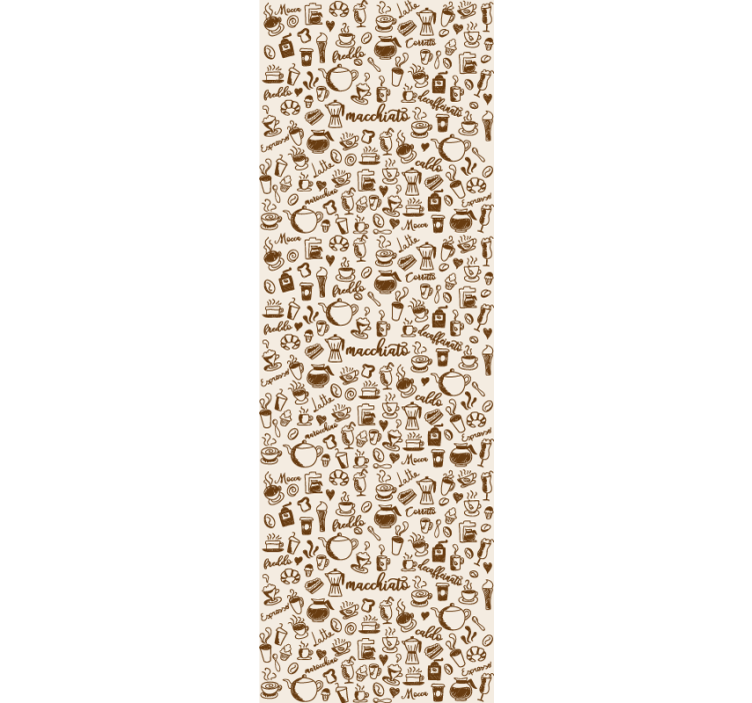 Italian kahvikulttuurin ruokasalin rullaverho - Tenstickers